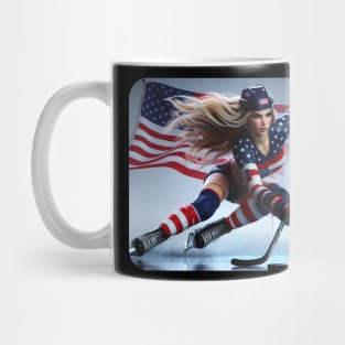 American Woman Ice Hockey Player #3 Mug